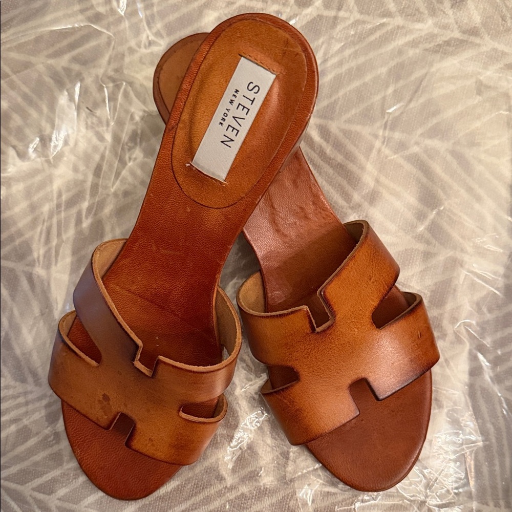 Steven by Steve Madden Brown Slide Sandals - Picture 10 of 10